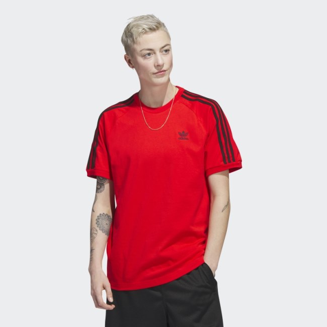 Adidas Red Adicolor Classics Plush T-Shirt