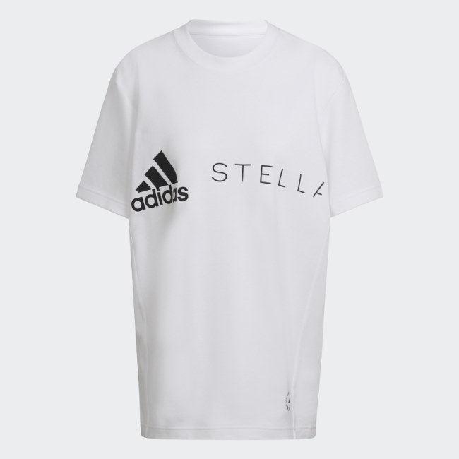 White Hot Adidas by Stella McCartney Logo Tee