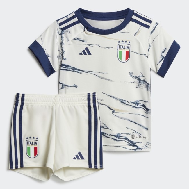 Italy 23 Away Baby Kit Adidas White