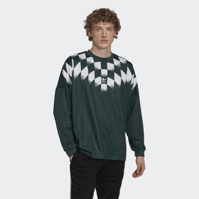 Mineral Green Adidas Rekive Graphic Long Sleeve Jersey Hot