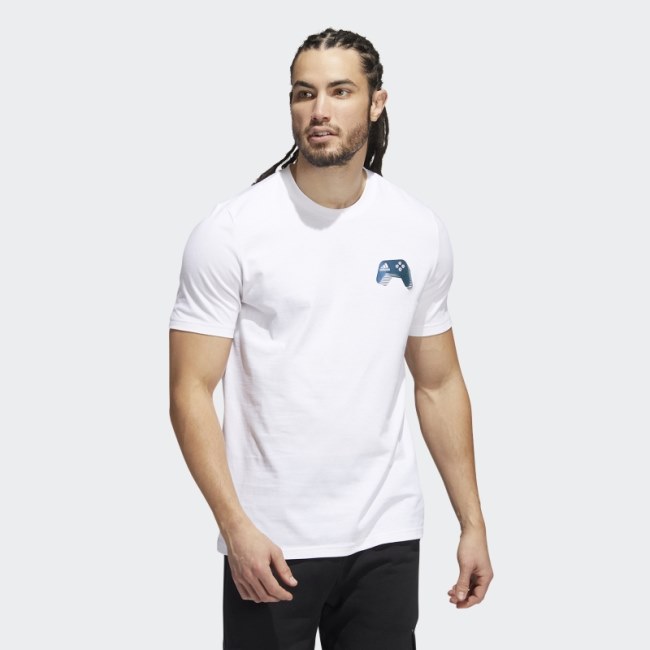 Color-Shift Gaming Graphic Tee White Adidas