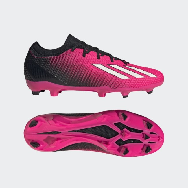 Pink Adidas X Speedportal.3 Firm Ground Boots