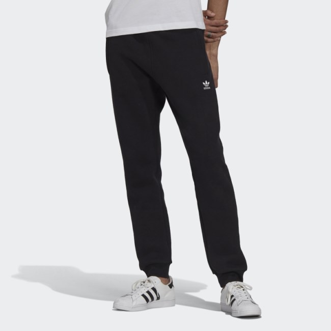 Black Adidas Adicolor Essentials Trefoil Pants