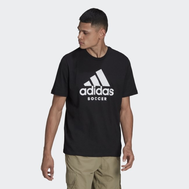 Adidas Soccer Logo Tee Black
