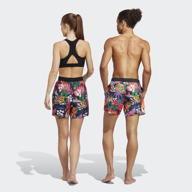 Black Adidas x Farm Swim Shorts (Gender Neutral) Hot