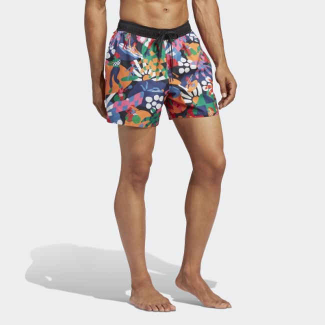 Black Adidas x Farm Swim Shorts (Gender Neutral) Hot