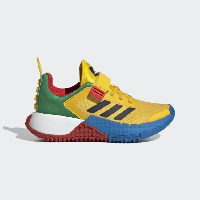 Adidas DNA x LEGO Elastic Lace and Top Strap Shoes Hot Eqt Yellow