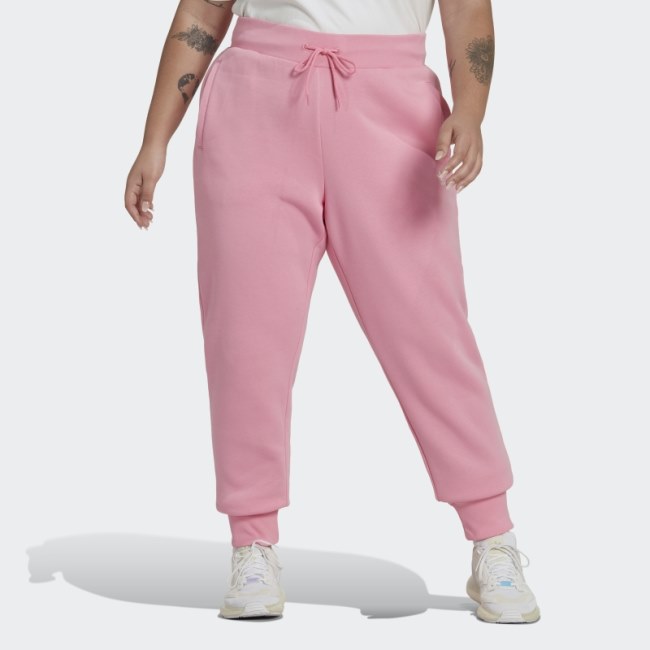 Pink Adidas Adicolor Essentials Fleece Slim Joggers (Plus Size)