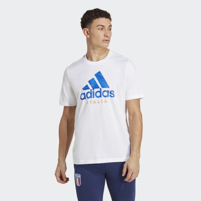 Italy Graphic T-Shirt Adidas White