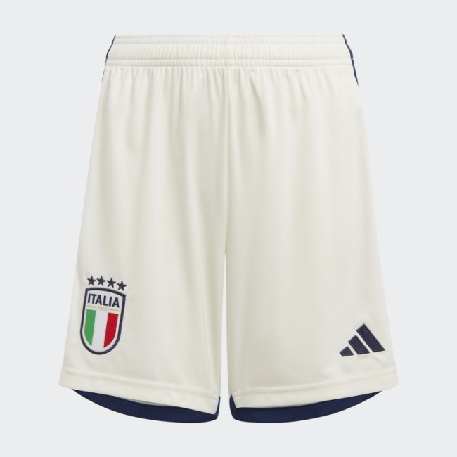 Italy 23 Away Shorts Adidas White
