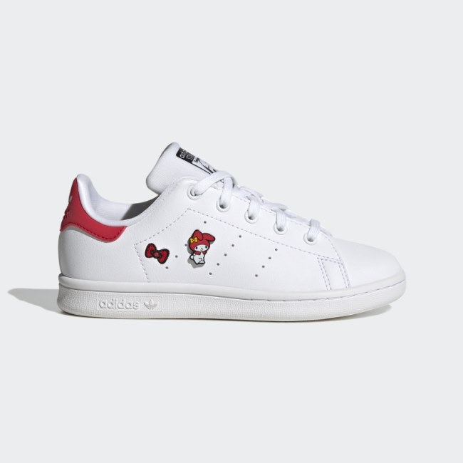 Red Adidas Stan Smith Shoes Hot