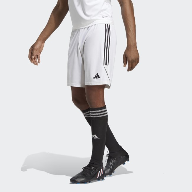 White Adidas Tiro 23 League Shorts