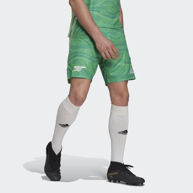 Arsenal 21/22 Goalkeeper Shorts Adidas Lime