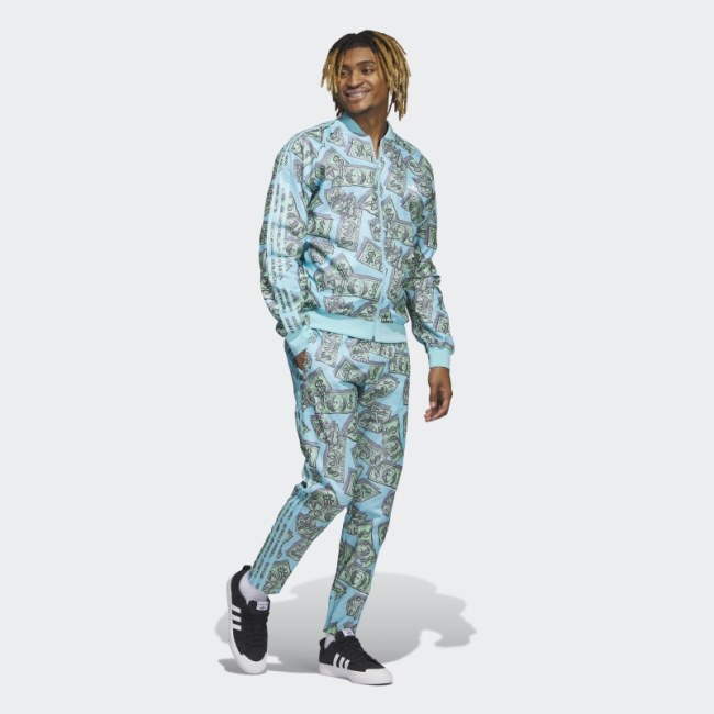 Jeremy Scott Money Print Track Pants (Gender Neutral) Frost Mint Adidas