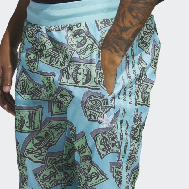 Jeremy Scott Money Print Track Pants (Gender Neutral) Frost Mint Adidas