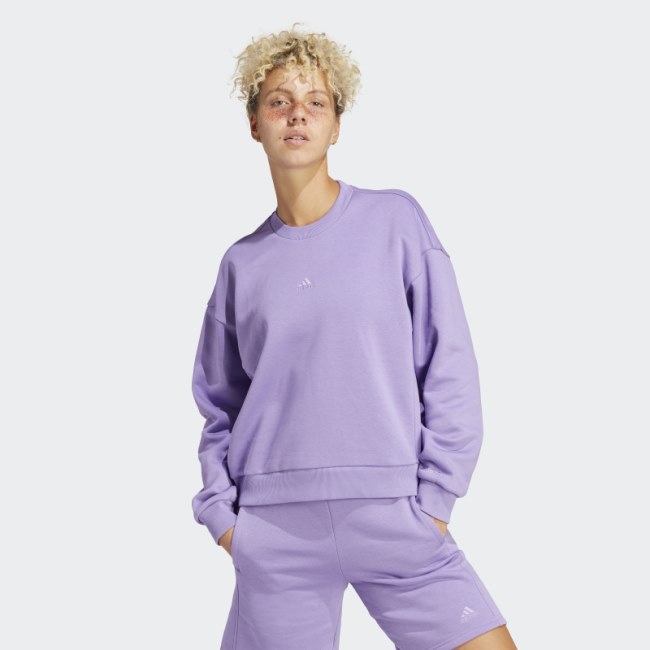 Violet Adidas ALL SZN Fleece Sweatshirt