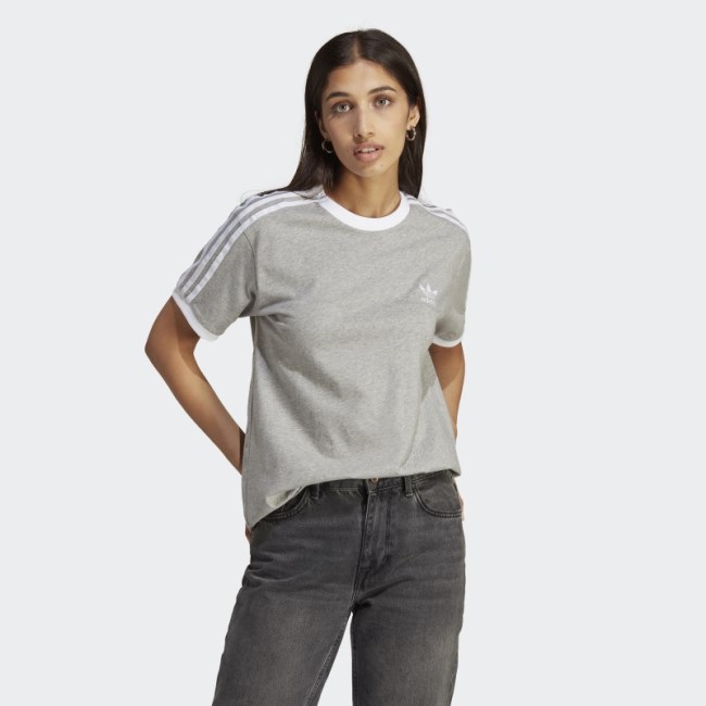 Adidas Adicolor Classics 3-Stripes T-Shirt Medium Grey