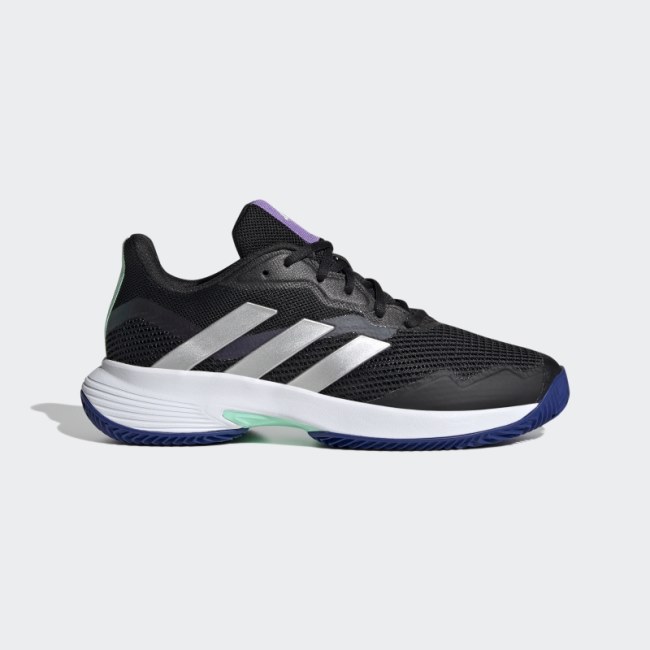 Adidas Black CourtJam Control Clay Tennis Shoes