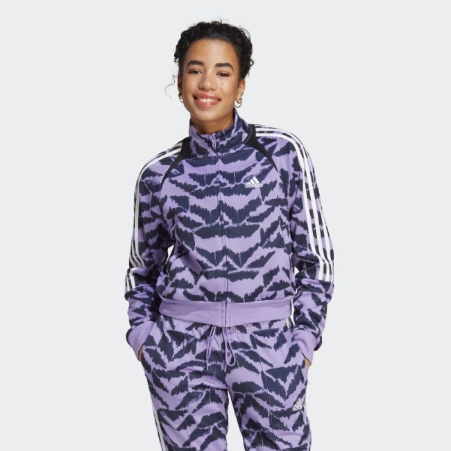 Violet Adidas Tiro Suit Up Lifestyle Track Top