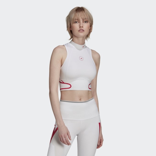 Adidas by Stella McCartney TruePace HEAT.RDY Running Crop Top White Fashion