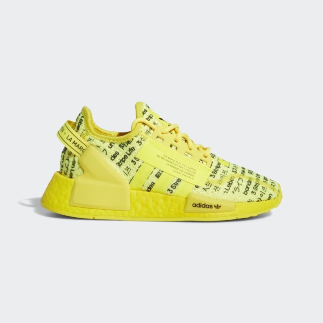 Adidas Yellow NMD-R1 V2 Shoes