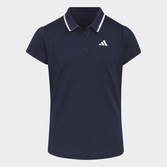 Textured Polo Shirt Adidas Navy