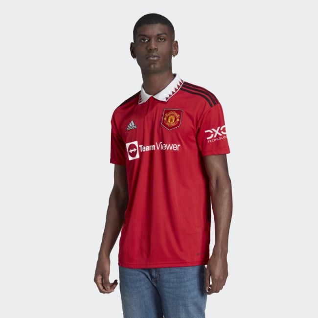 Fashion Adidas Manchester United 22/23 Home Jersey Real Red