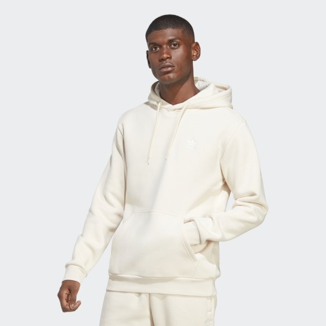 White Trefoil Essentials Hoodie Adidas