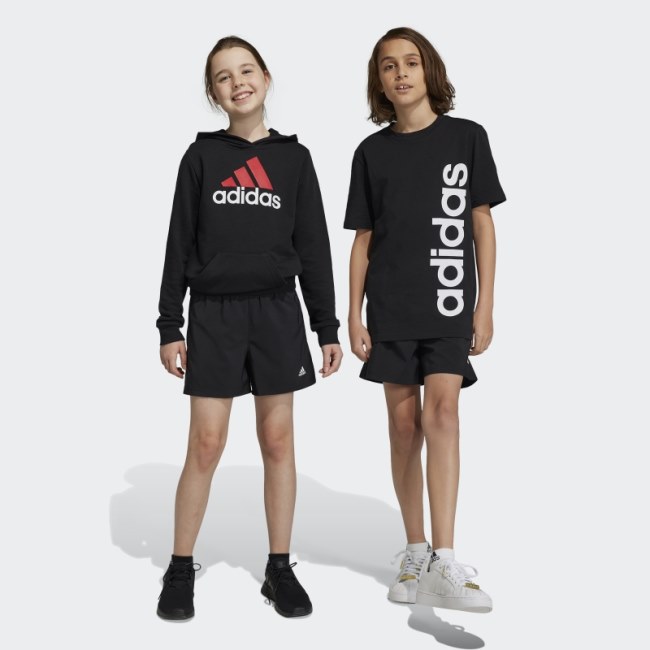 Black Adidas Essentials Small Logo Chelsea Shorts