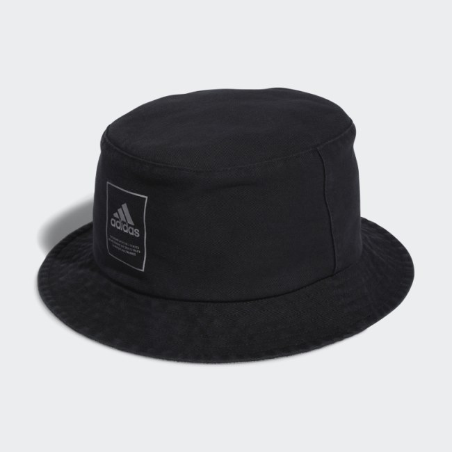 Lifestyle Washed Bucket Hat Black Adidas