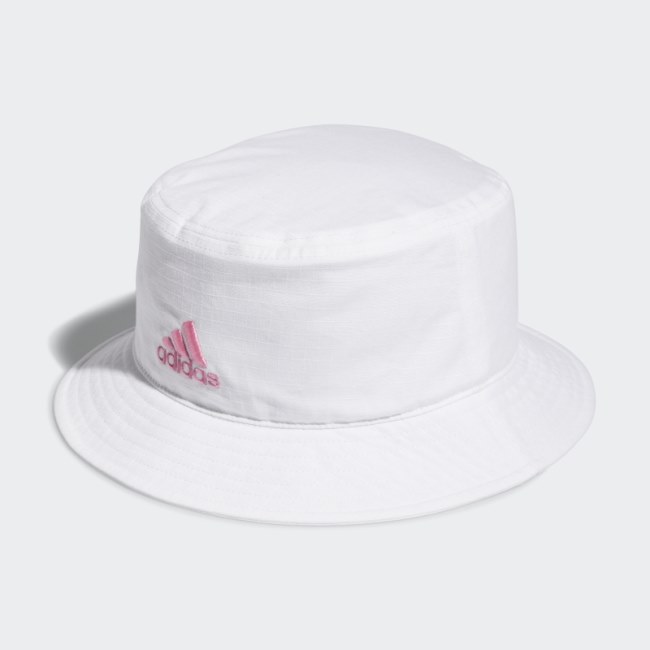 Adidas White Essentials Plus Bucket Hat