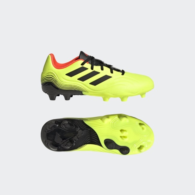 Yellow Copa Sense.3 Firm Ground Cleats Adidas
