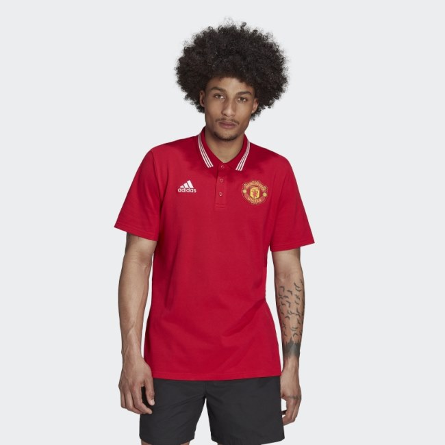 Manchester United DNA Polo Shirt Adidas Real Red