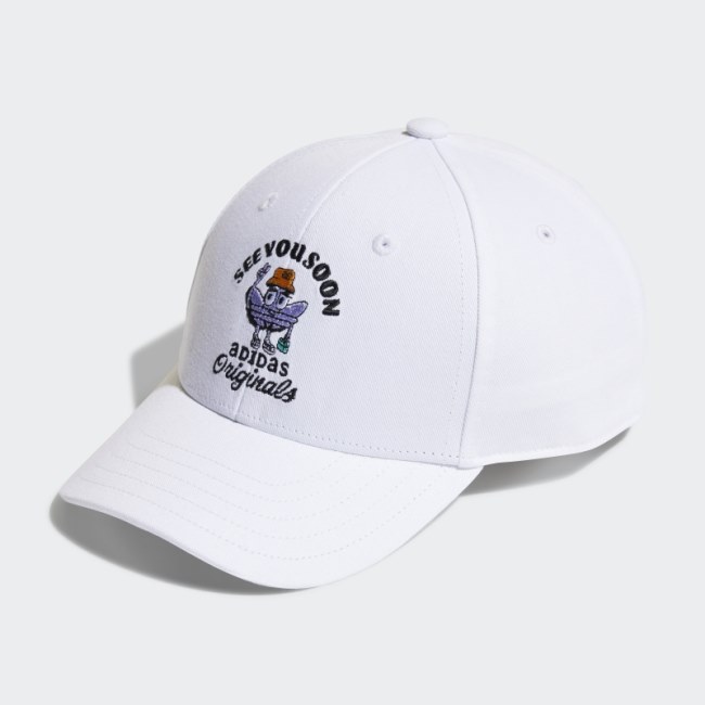 Adidas White Baseball Hat