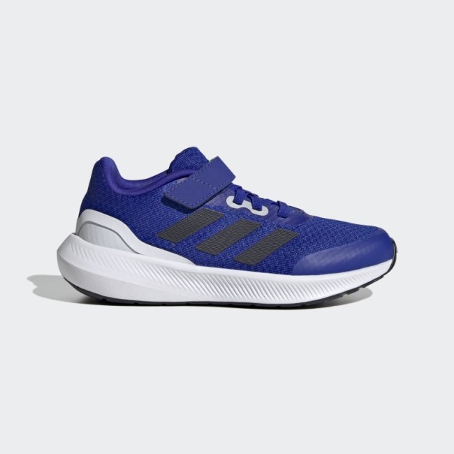 Adidas Blue RunFalcon 3.0 Elastic Lace Top Strap Shoes