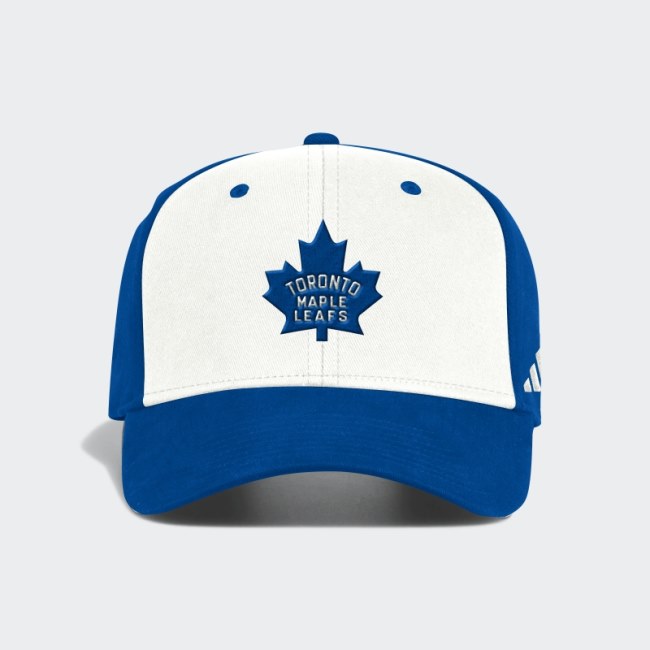 Adidas Maple Leafs Slouch Stretch Hat White