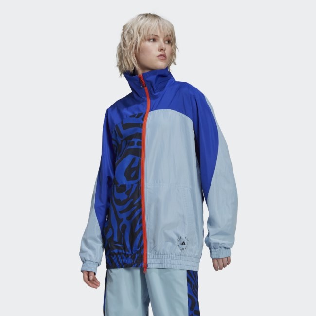 Arctic Blue Hot Adidas by Stella McCartney Color Blocked Track Top
