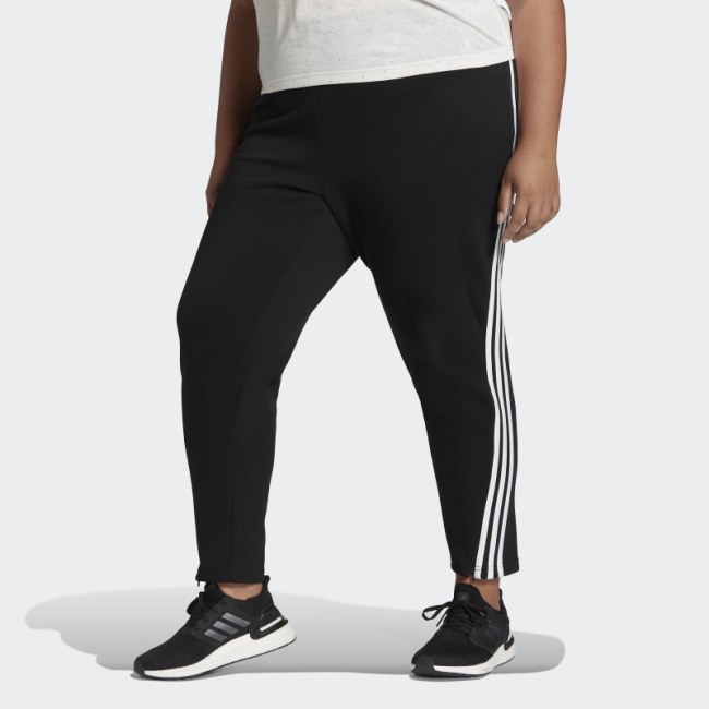 Adidas Sportswear Future Icons 3-Stripes Skinny Pants (Plus Size) Black