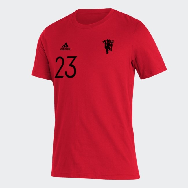 Manchester United Player Tee Red Adidas