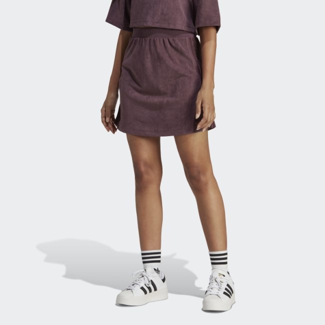Adicolor Classics Suede Skirt Maroon Adidas