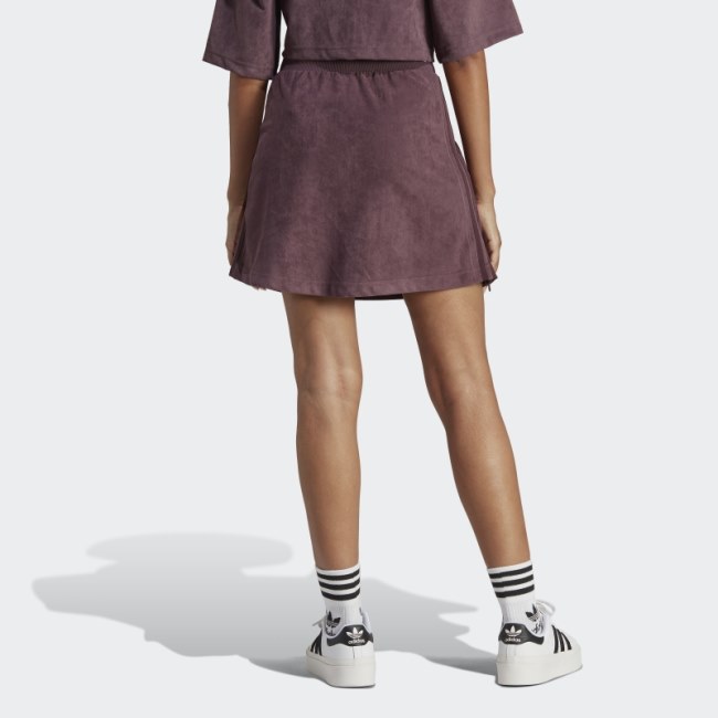 Adicolor Classics Suede Skirt Maroon Adidas