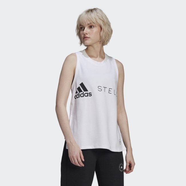 Adidas by Stella McCartney Sportswear Logo Tank Top White Fashion