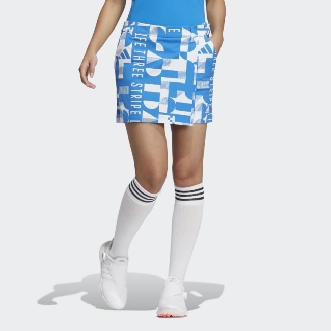 Blue Adidas Graphic Skirt