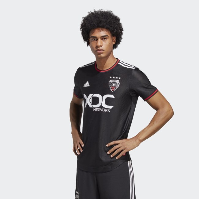Adidas Black D.C. United 22/23 Home Authentic Jersey