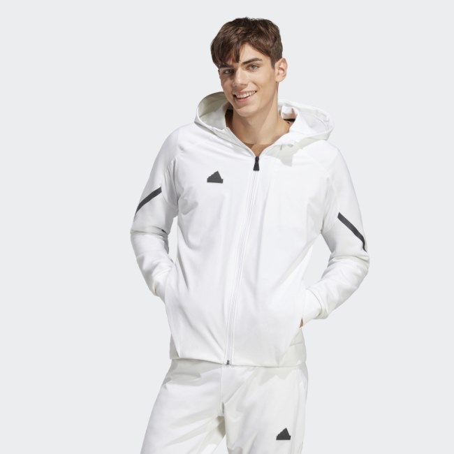 White Designed 4 Gameday Premium Full-Zip Track Jacket Adidas
