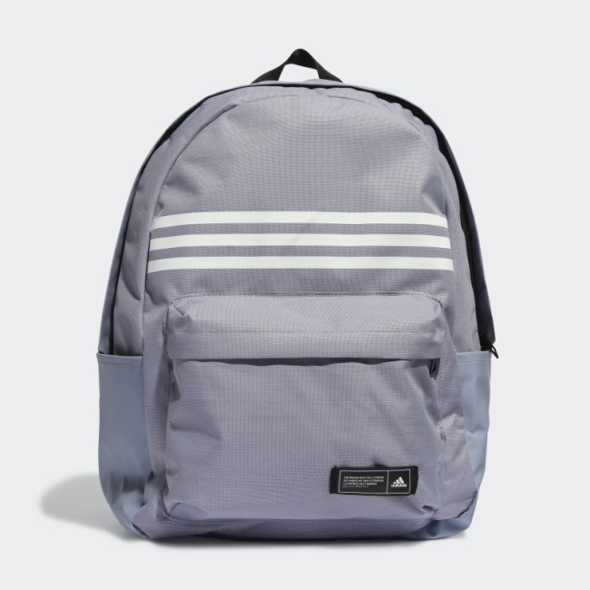 Classic 3-Stripes Horizontal Backpack Adidas Silver Violet