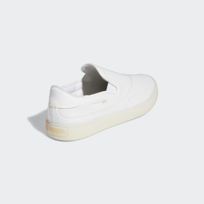 White Adidas Matchcourse Spikeless Golf Shoes