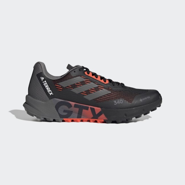 White Adidas TERREX Agravic Flow 2.0 GORE-TEX Trail Running Shoes