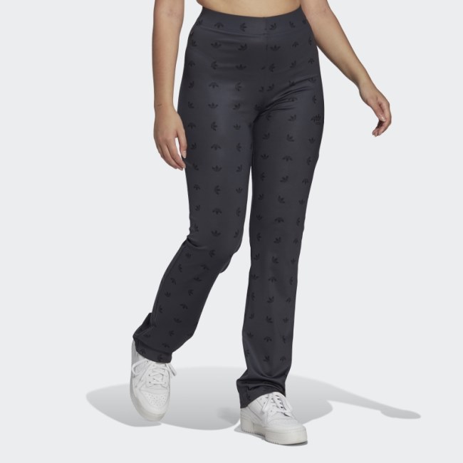 Adidas Night Grey Stretchy Allover Print Pants