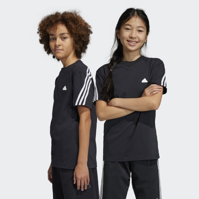 Adidas Black Future Icons 3-Stripes T-Shirt